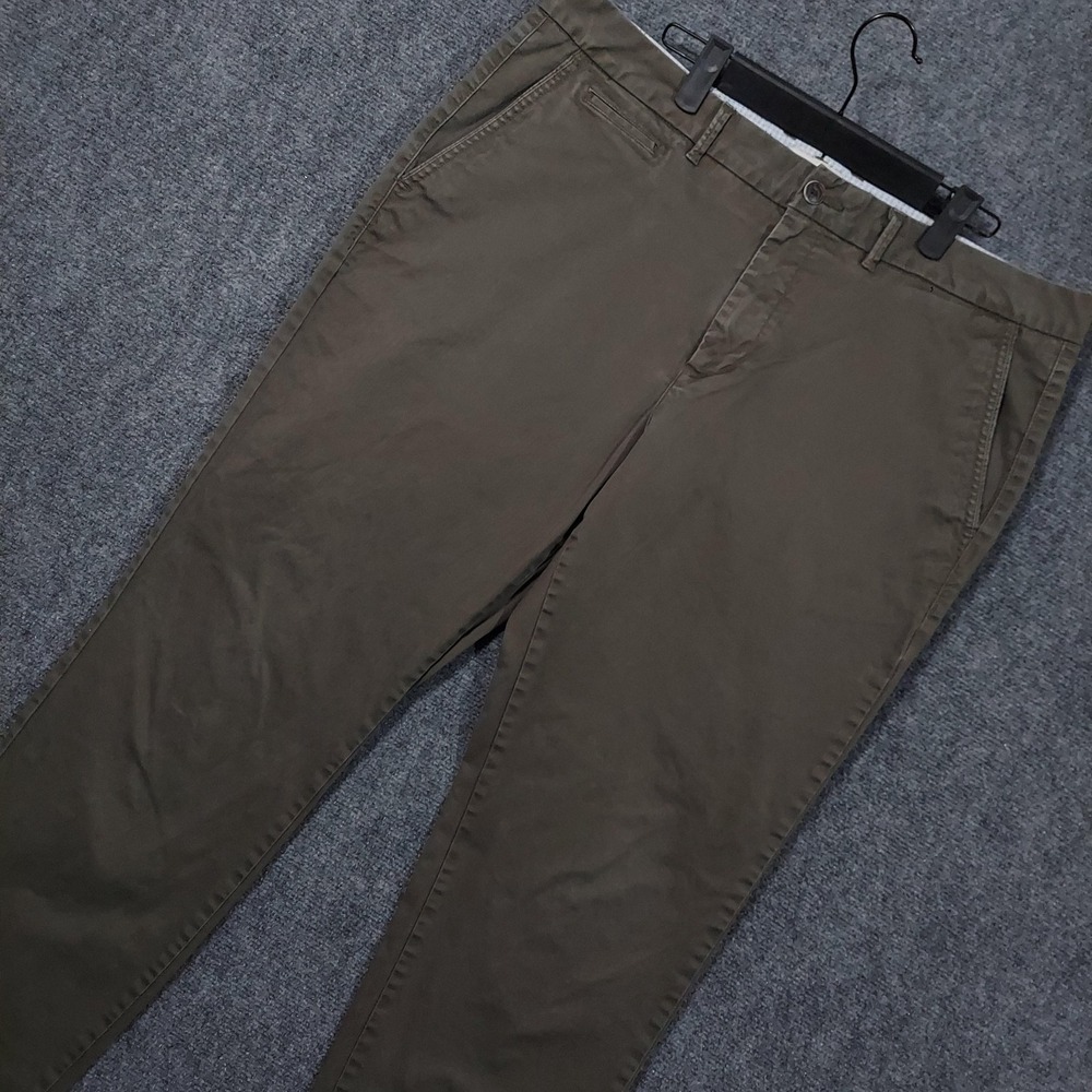Perk Pants Mens 38x34 Brown Slim‎ Chino Stretch Tapered Casual Canvas Everyday